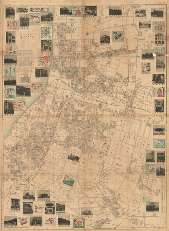 1935年臺灣博覽會紀念臺北市街圖A