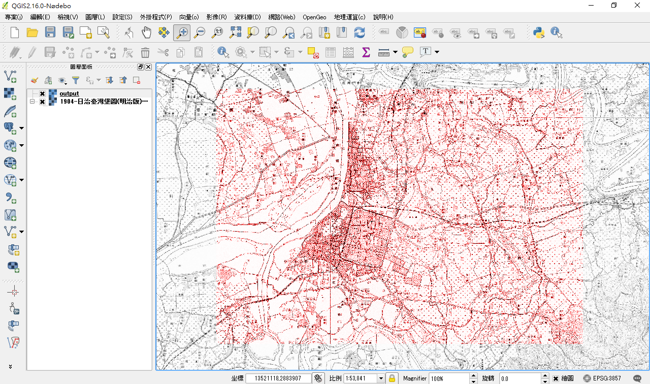 QGIS及Open Geodata資源網@Sinica » 將「台灣百年歷史地圖」儲存成離線GIS影像圖層